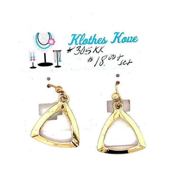 Triangular Dangle Earrings - Picture 1 of 2